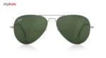 عینک آفتابی خلبانی مدل Aviator Large Metal Grey سایز 55 میلی متر - تصویر 2