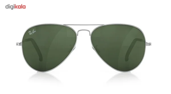 عینک آفتابی خلبانی مدل Aviator Large Metal Grey سایز 55 میلی متر - تصویر 2