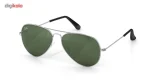 عینک آفتابی خلبانی مدل Aviator Large Metal Grey سایز 55 میلی متر - تصویر 3