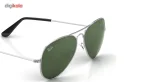 عینک آفتابی خلبانی مدل Aviator Large Metal Grey سایز 55 میلی متر - تصویر 4