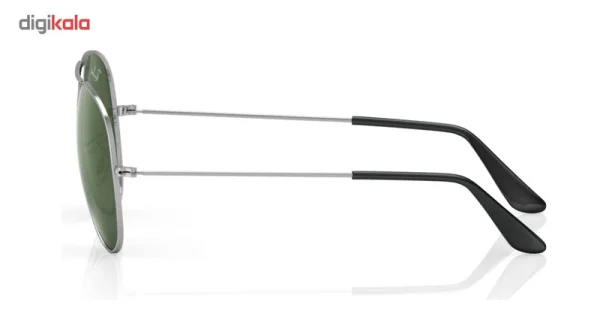 عینک آفتابی خلبانی مدل Aviator Large Metal Grey سایز 55 میلی متر - تصویر 6