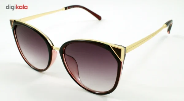 عینک آفتابی زنانه مدل Golden Red Shifted Edge - تصویر 4