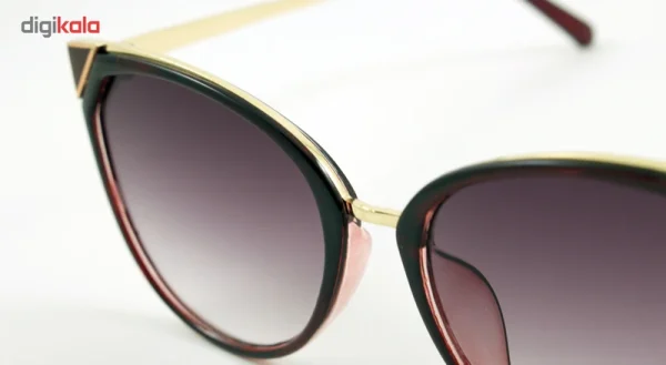 عینک آفتابی زنانه مدل Golden Red Shifted Edge - تصویر 6