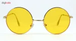 عینک آفتابی مدل Round Metal Yellow - تصویر 2
