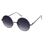 عینک آفتابی مدل Round Metal Dark Grey