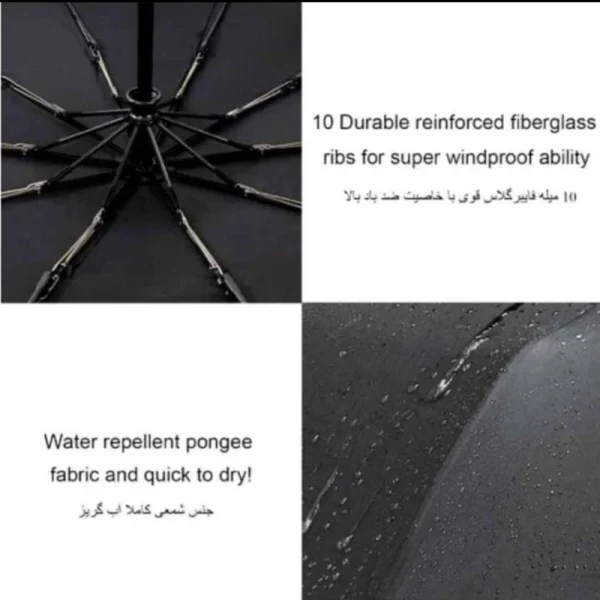 چتر مدل ویندپروف کد h78 - تصویر 5